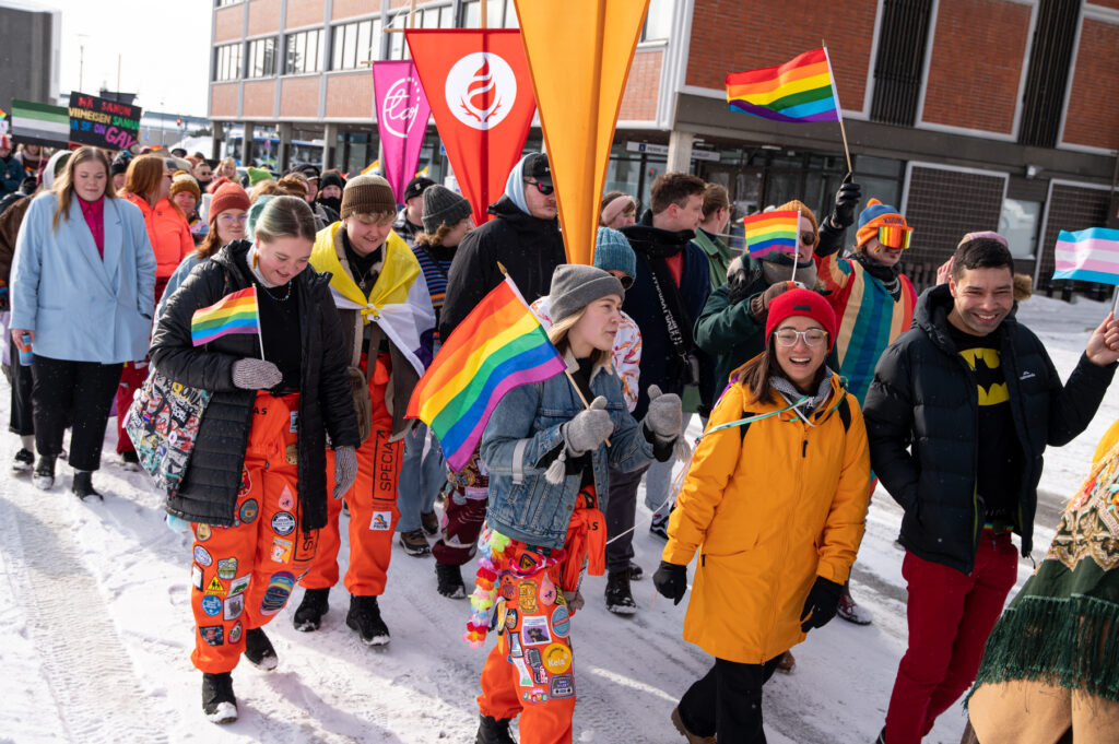 Arctic Pride lauantai päivä 23.3.2024. Kuvaaja Elli Alasaari. www.ellialasaarivisuals.fi @ellialasaari_visuals